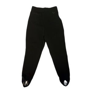 Vintage Eddie Bauer Gorpcore EBTEK Black Stirrup Ski Pant Size 6 Petite
